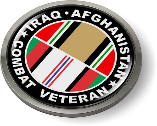 Iraq - Afghanistan Combat Veteran Emblem